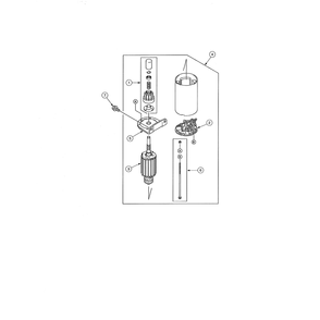 Starter Diagram and Parts List for 17AI2ACP756  Cub Cadet Lawn Tractor